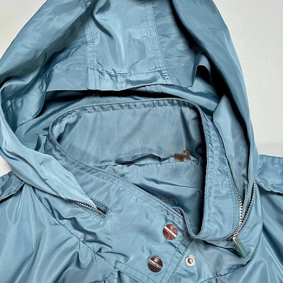 Calvin Klein Hooded Flap Pocket Anorak Jacket. Blue size 1X - Picture 12 of 17